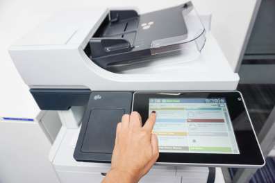 Using the smart screen of a multi-purpose copier