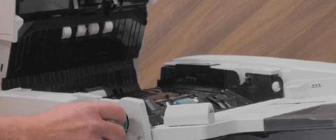 how to clear a paper misfeed or jam from a canon imagerunner 4535 copier