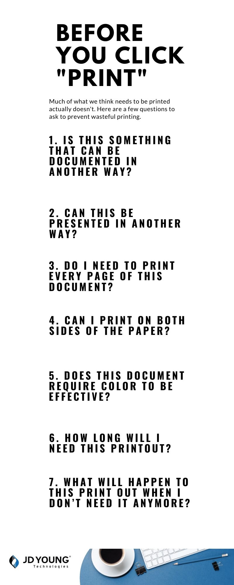 before you print